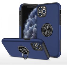 Novis Liora Newface Iphone 11 Pro Max Kılıf Elit Yüzüklü Kapak - Lacivert