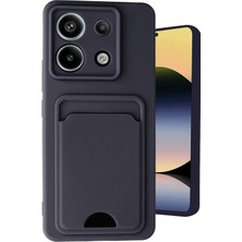 Novis Liora Newface Xiaomi Redmi Note 13 Pro 5g Kılıf Kelvin Kartvizitli Silikon - Siyah