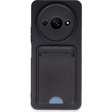 Novis Liora Newface Xiaomi Redmi A3 4g Kılıf Kelvin Kartvizitli Silikon - Siyah