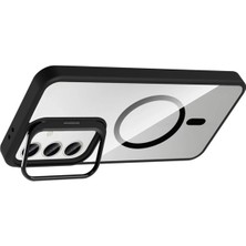 Novis Liora Joko Samsung Galaxy S24 Fe Remim Lensli Magsafe Standlı Kapak - Siyah