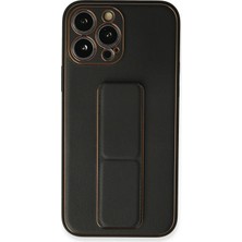 Novis Liora Newface Iphone 13 Pro Kılıf Coco Deri Standlı Kapak - Siyah