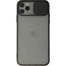 Novis Liora Newface Iphone 11 Pro Max Kılıf Palm Buzlu Kamera Sürgülü Silikon - Siyah