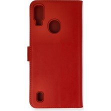 Novis Liora Newface Reeder P13 Blue Kılıf Trend S Plus Kapaklı Kılıf - Kırmızı