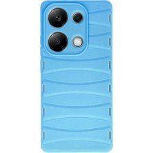 Newface Xiaomi Redmi Note 13 Pro 4g Kılıf Bibercas Silikon Kapak - Mavi
