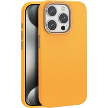 Rubby Joko Iphone 14 Pro Kılıf Wonder Deri Magsafe Kapak - Turuncu