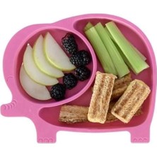 Eco Lounge Bebek ve Çocuk Için Sevimli Fil Model Desenli Yemek Bebek Mama Kabı Bölmeli Tabak