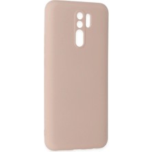 Rubby Newface Xiaomi Redmi 9 Kılıf Nano Içi Kadife Silikon - Pudra