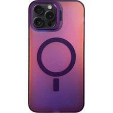 Newface Iphone 15 Pro Primera Magsafe Standlı Kapak - Derin Mor
