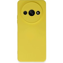 Newface Xiaomi Redmi A3 4g Kılıf Nano Içi Kadife Silikon - Sarı
