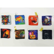 Mini Para Cüzdanı ( 5 adet ) Mustafa Kemal Atatürk - Love Is Baykuş Bts Hogwarts  Harry Potter Frida Figür ve Desenli