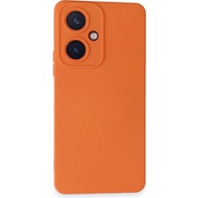 Newface Vivo Y27 Kılıf Nano Içi Kadife Silikon - Turuncu