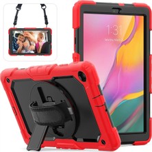 Rubby Newface Samsung Galaxy T510 Tab A 10.1 Kılıf Pars Tablet Kapak - Kırmızı