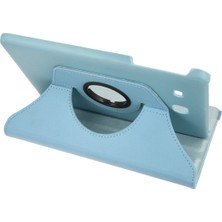 Rubby Newface Samsung Galaxy T560 Tab E 9.7 Kılıf 360 Tablet Deri Kılıf - Turkuaz