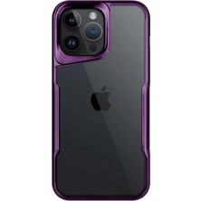 Newface Iphone 15 Pro Max Kılıf Boyi Silikon Kapak - Derin Mor