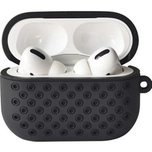 Rubby Newface Airpods Pro 2 (2.nesil) Spor Delikli Kılıf - Siyah-Siyah