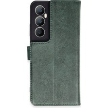 Newface Realme C65 Kılıf Trend S Plus Kapaklı Kılıf - Yeşil