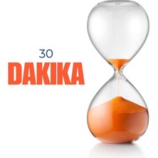 About The Perfect Turuncu Cam Kum Saati, 30 Dakika, Şık ve Modern Tasarım