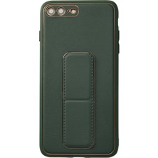 Rubby Newface Iphone 7 Plus Kılıf Coco Deri Standlı Kapak - Yeşil