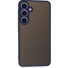 Newface Samsung Galaxy S24 Kılıf Montreal Silikon Kapak - Lacivert