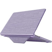 Newface Macbook Air 15 2023 Macbook Kumaş Kapak - Mor