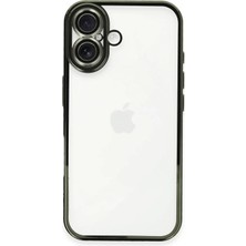 Newface Iphone 16 Plus Kılıf Razer Lensli Silikon - Yeşil