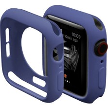 Rubby Newface Apple Watch 40MM Silikon Alt Kasa - Mavi