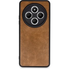 Newface Xiaomi Redmi 14C Kılıf Aras Deri Kapak - Taba