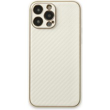 Newface Iphone 13 Pro Max Kılıf Coco Karbon Silikon - Beyaz