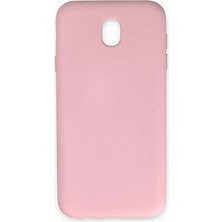 Rubby Newface Samsung Galaxy J7 Pro / J730 Kılıf Nano Içi Kadife Silikon - Pudra