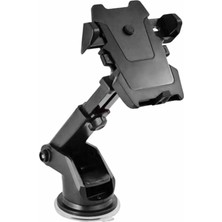 Araç Için Telefon Tutucu, 360 Derece Dönebilen, Tüm Telefonlara Uyumludur, Suv, Tır, Kamyonet, Pick Up, Panelvan Için Uzun Teleskopik Tutucu