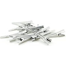 Croc 1208 Mavi Cırtlı Sünger Bigudi 4lü Çap 6cm + 12LI Alüminyum Saç Pensi