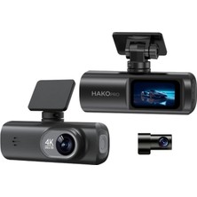 3840 * 2160P Ön ve Arka Kameralı 1.5” IPS Hd Ekran, Wifi ve Ultra Geniş Açılı UHD 4K Akıllı Araç Kamerası CMR110