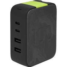 By - Instantcharger 100W 4 USB Şarj Cihazı, Siyah