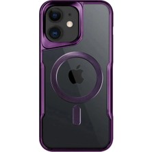 Rubby Newface Iphone 11 Kılıf Boyi Magsafe Silikon Kapak - Derin Mor