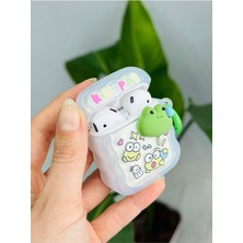 1. Nesil ve 2. Nesil ile Uyumlu Oyuncak Tasarımlı Kalın Silikon Kılıf - Şeffafkurbağa