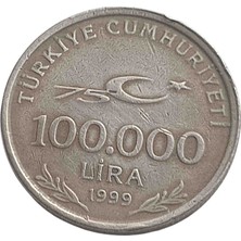 Yediotuz Digital Pazarlama Cumhuriyetin 100. Yılına Özel 100.000 Lira. Koleksiyon Madeni Para.