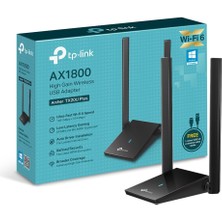 Archer TX20U Plus, AX1800 Mbps Çift Antenli Yüksek Kazanımlı Kablosuz USB Adaptör, 1 Metre USB 3.0 Kablosu, Beamforming, Mu-Mımo, Düşük Gecikmeli Oyun Deneyimi, Wpa3, Kolay Kurulum