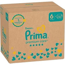 Prima Bebek Bezi Premium Care 6 Numara 93 Adet Aylık Fırsat Paketi