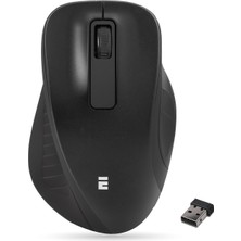 SM-360 USB Siyah 3D Optik Süper Sessiz Alkalin Pil Kablosuz Mouse