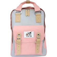 Cats USB Girişli Suya Dayanıklı 14 Inç Laptop Uyumlu Okul Sırt Çantası Pembe