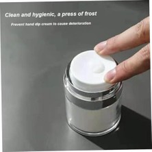 Safestore 30 ml Krem Kutusu Kozmetik Kavanoz Akrilik Krem Doldurulabilir Vakumlu Şişe Basın Stili Krem Kavanoz