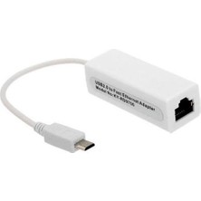 Micro USB To Ethernet Çevirici Dönüştürücü Adaptör