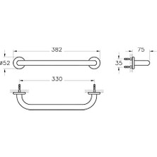 A44276 Uzun Havluluk (330 Mm), Krom