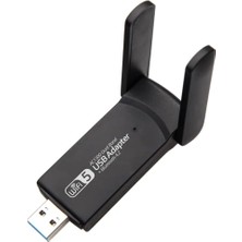 Adaptör Wifi Ağ Kartı Masaüstü Bilgisayar Pc ile Uyumlu 2,4g 5g Destekler 1300MBPS USB 3.0 Dual Band USB Adapter 2,4GHZ-5,82GHZ AC1300