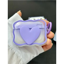 ile Uyumlu Tasarımlı Kalın Silikon Koruyucu Kılıf - Lila