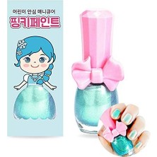Pinky Cosmetic I'm Pinky Kids Nail Paint Shiny Blue Çocuklar Için Soyulabilir Oje