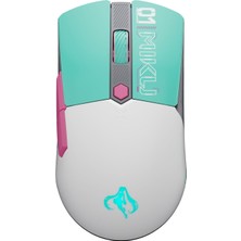 Tuf Gaming Mini Kablosuz Fare Hatsune Miku Edition, Üç Modlu Bağlantıya Sahip 65 Gram Kablosuz Oyun Faresi, 12.000 Dpi Sensör, 100 Milyon Tıklama Ömrü Anahtarları, Ptfe Fare Ayakları