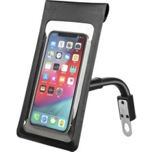 Su Geçirmez Tpu Şeffaf Aynaya Takılan Motosiklet Telefon Tutucu Bisiklet Telefon Tutucu