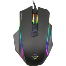 Inca IMG-344T Rgb 6 LED 7200DPI 8d Macro Keys Professional Gamıng Mouse,profesyonel Oyuncu Mouse, Programlanabilir 8 Tuş, 10 Farklı Rgb Modu,hızlı Profil Oluşturma, Performans ve Hız