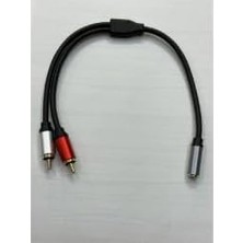 Dişi 3.5 mm Erkek 2 Rca Çecirici Kablo 2 Rca Erkek 3.5 Dişi Stereo Çevirici